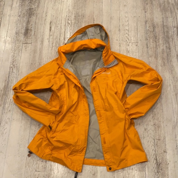Marmot orange eco rain jacket windbreaker size MM.Unisex used condition - Picture 11 of 15